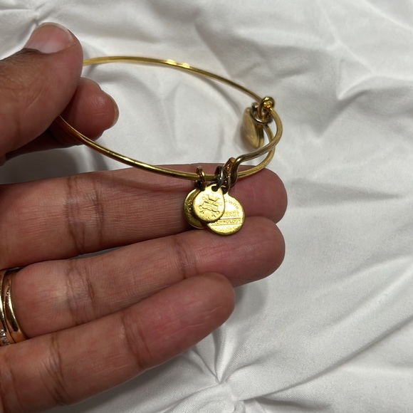 Green Alex and Ani Birthstone Bracelet - Picture 2 of 4